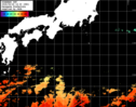 ひまわり人工衛星:黒潮域,23:59JST,1時間合成画像