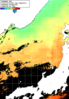 NOAA人工衛星画像:日本海, 1日合成画像(2026/06/25UTC)