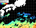 ひまわり人工衛星:黒潮域,03:59JST,1時間合成画像
