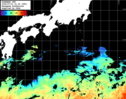 ひまわり人工衛星:黒潮域,06:59JST,1時間合成画像