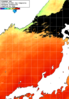 NOAA人工衛星画像:日本海, 1日合成画像(2026/07/09UTC)
