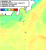 NOAA人工衛星画像:神奈川県近海, 1日合成画像(2026/08/08UTC)