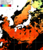 ひまわり人工衛星:日本全域,17:59JST,1時間合成画像