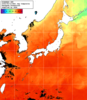 NOAA人工衛星画像:日本全域, 1日合成画像(2026/08/13UTC)