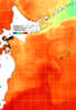 NOAA人工衛星画像:親潮域, 1日合成画像(2026/08/14UTC)