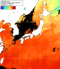 NOAA人工衛星画像:日本全域, 1日合成画像(2026/08/16UTC)