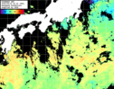 ひまわり人工衛星:黒潮域,05:59JST,1時間合成画像