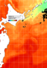 NOAA人工衛星画像:親潮域, 1日合成画像(2026/08/16UTC)