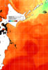 NOAA人工衛星画像:親潮域, 1日合成画像(2026/08/17UTC)