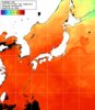 NOAA人工衛星画像:日本全域, 1日合成画像(2026/08/19UTC)