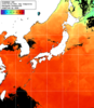 NOAA人工衛星画像:日本全域, 1日合成画像(2026/08/21UTC)