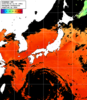 ひまわり人工衛星:日本全域,22:59JST,1時間合成画像