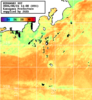 ひまわり人工衛星:神奈川県近海,23:59JST,1時間合成画像