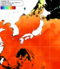 NOAA人工衛星画像:日本全域, 1日合成画像(2026/08/25UTC)