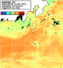 ひまわり人工衛星:神奈川県近海,00:59JST,1時間合成画像