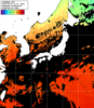 ひまわり人工衛星:日本全域,23:59JST,1時間合成画像