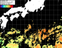 ひまわり人工衛星:黒潮域,22:59JST,1時間合成画像
