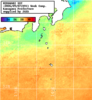 NOAA人工衛星画像:神奈川県近海, 1週間合成画像(2026/09/01～2026/09/07UTC)