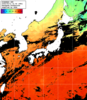 ひまわり人工衛星:日本全域,06:59JST,1時間合成画像