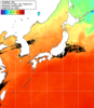 NOAA人工衛星画像:日本全域, 1日合成画像(2026/09/12UTC)