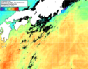 NOAA人工衛星画像:黒潮域, 1日合成画像(2026/09/15UTC)