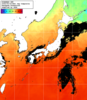 NOAA人工衛星画像:日本全域, 1日合成画像(2026/09/18UTC)