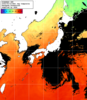 NOAA人工衛星画像:日本全域, 1日合成画像(2026/09/19UTC)