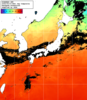 NOAA人工衛星画像:日本全域, 1日合成画像(2026/09/27UTC)