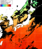 ひまわり人工衛星:日本全域,20:59JST,1時間合成画像