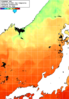 NOAA人工衛星画像:日本海, 1日合成画像(2026/10/03UTC)