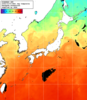 NOAA人工衛星画像:日本全域, 1日合成画像(2026/10/07UTC)