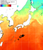 NOAA人工衛星画像:日本全域, 1日合成画像(2026/10/08UTC)