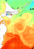 NOAA人工衛星画像:親潮域, 1日合成画像(2026/10/09UTC)